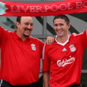 Rafa Benitez és Robbie Keane
