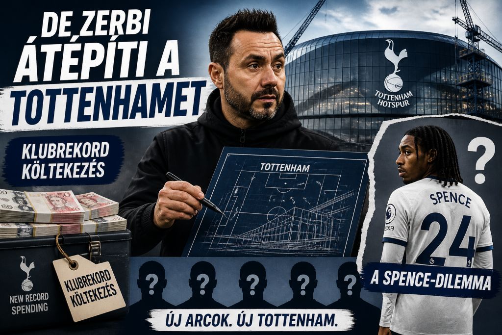 De Zerbi átépíti a Tottenhamet – klubrekord költekezés és a Spence-dilemma