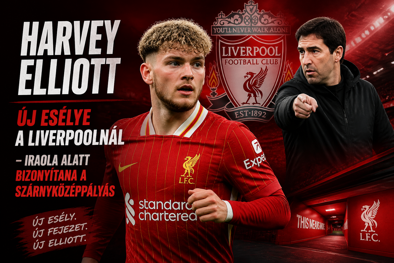Harvey Elliott új esélye a Liverpoolnál – Iraola alatt bizonyítana a kudarcos Villa-kölcsön után