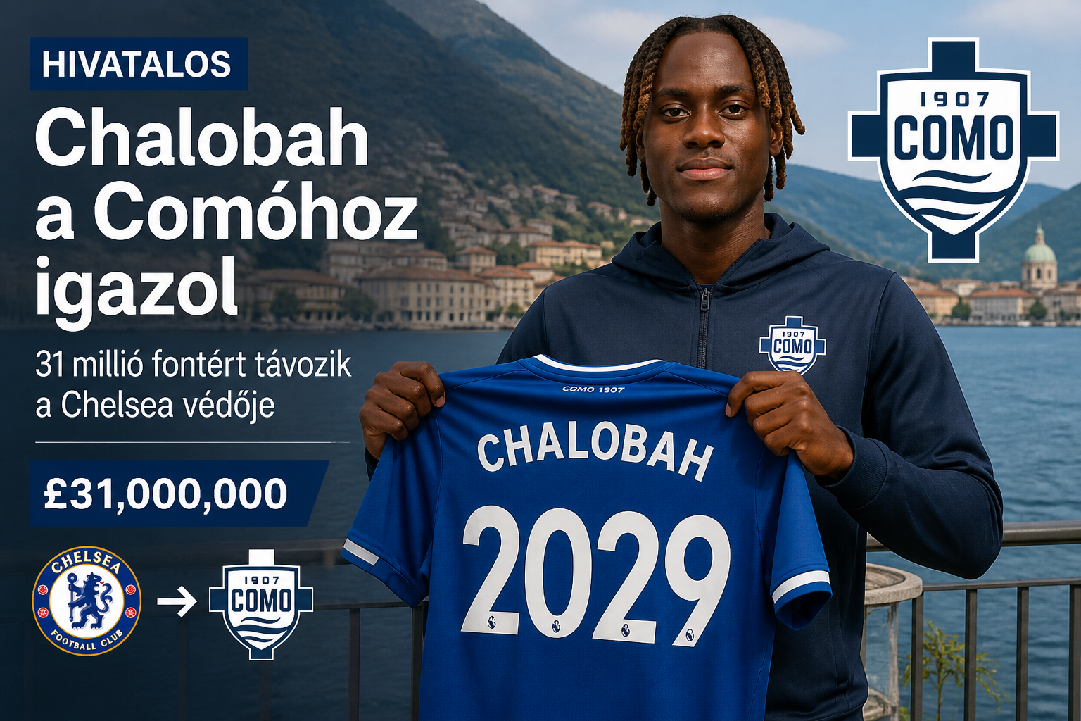Hivatalos közelében: Chalobah a Comóhoz igazol – 31 millió fontért távozik a Chelsea védője