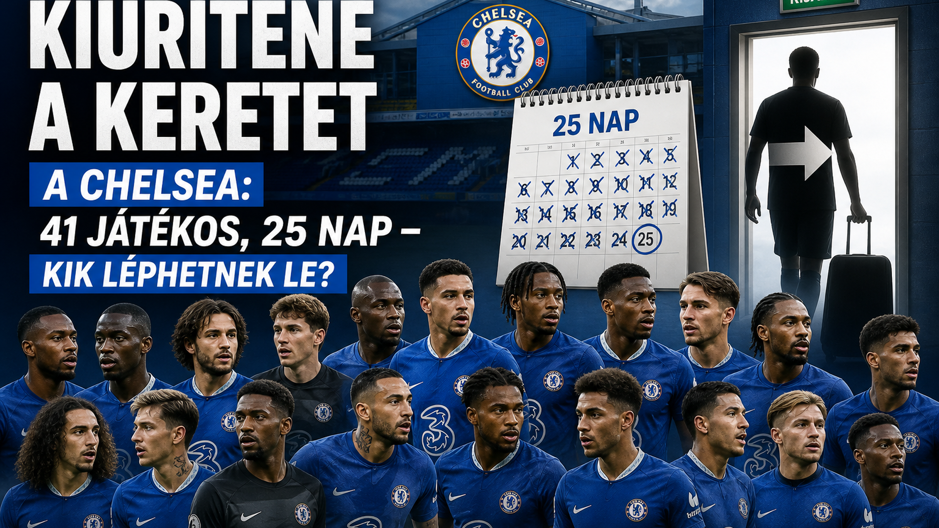 Kiürítené a keretet a Chelsea: 41 játékos, 25 nap – kik léphetnek le?