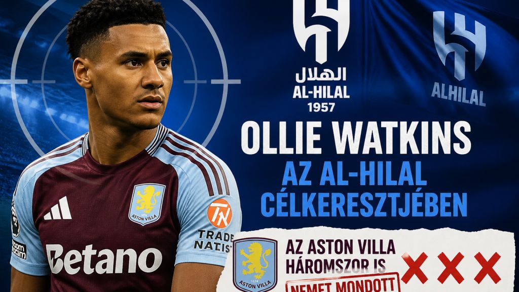 Ollie Watkins az Al-Hilal célkeresztjében – az Aston Villa háromszor is nemet mondott