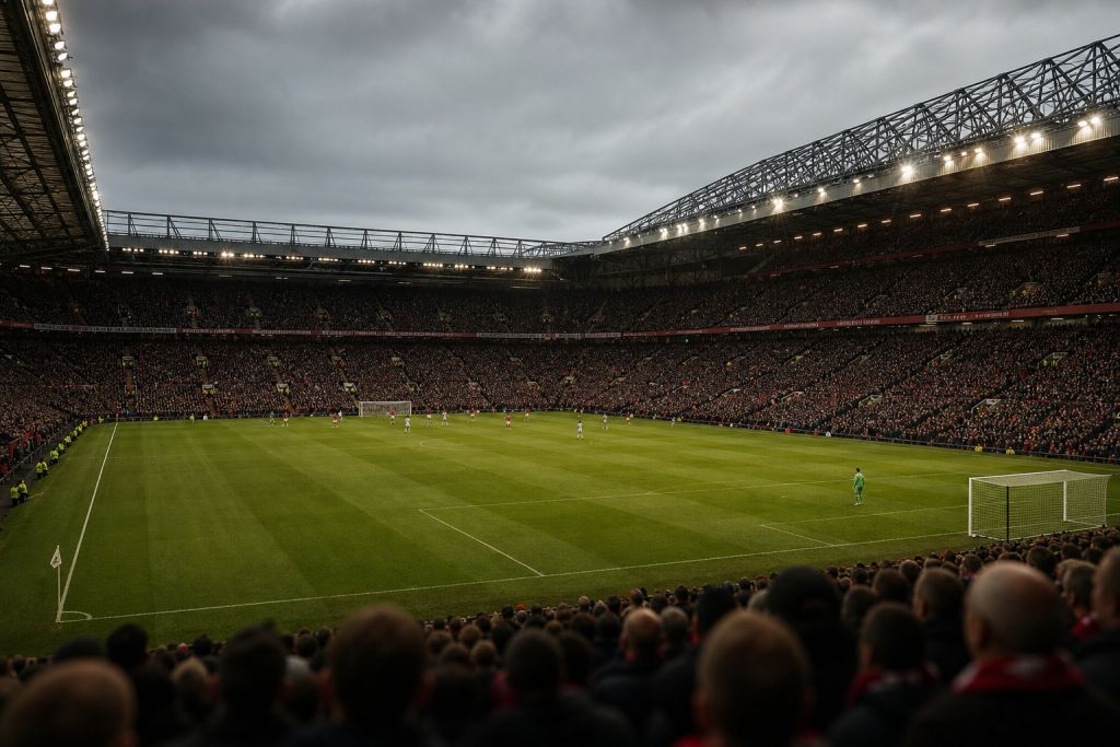 Angol stadion egy bajnoki mérkőzésen – illusztráció